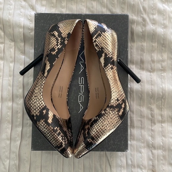 Via Spiga metallic Python heels- 9 - Picture 4 of 4